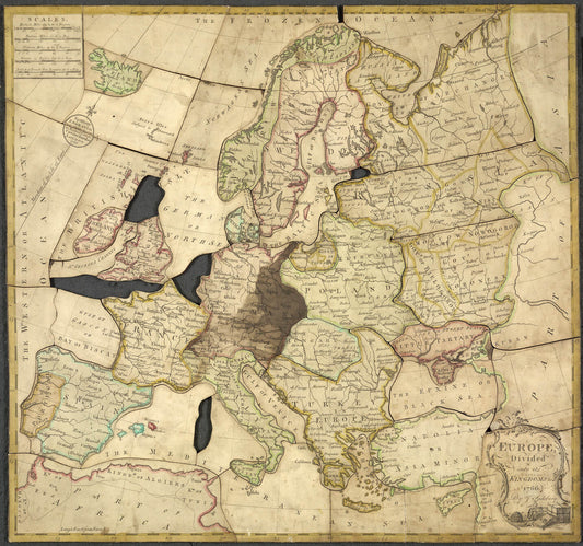 John Spilsbury Jigsaw - Europe divided into its kingdoms