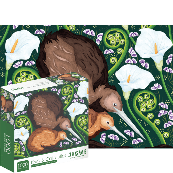 JIGWI Kiwis & Calla Lilies - 1000 Piece Puzzle